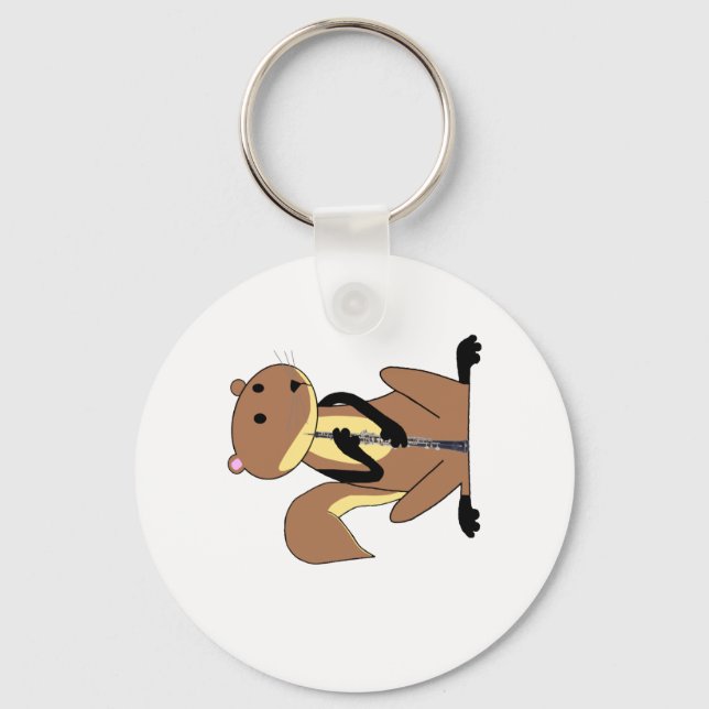 Llavero La ardilla juega al Oboe (Anverso)