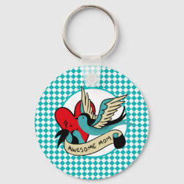 Llavero La asombrosa mamá Tattoo y Harlequin