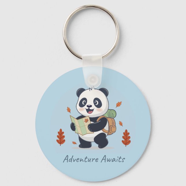 Llavero La aventura espera al panda (Anverso)