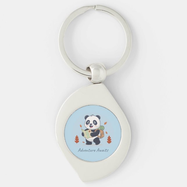 Llavero La aventura espera al panda (Anverso)