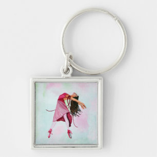 Llavero La bailarina rosa