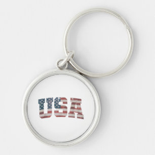 Llavero La bandera de los Estados Unidos Patriótica 4 de j