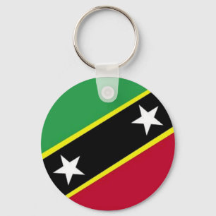 Llavero La bandera de St San Cristobal y Nevis