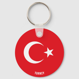 Llavero La bandera de Turquía cautiva a patriotas
