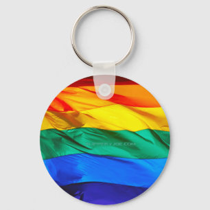 Llavero La bandera del orgullo gay de SlipperyJoe's ondean