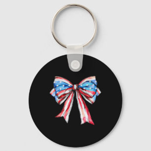 Llavero La Bandera Estadounidense Bow Tie 4 De Julio Chica