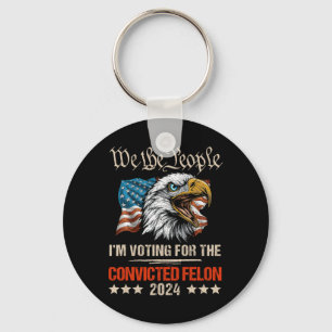 Llavero La bandera estadounidense Eagle Trump 2024 Nosotro