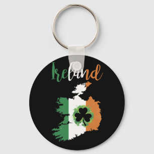 Llavero La bandera irlandesa vintage Green St Patrick's Da