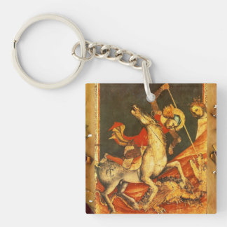 Llavero La batalla de San Jorge con el dragón
