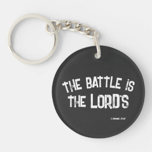 Llavero La batalla es la cita verso T-S de la Biblia KJV d