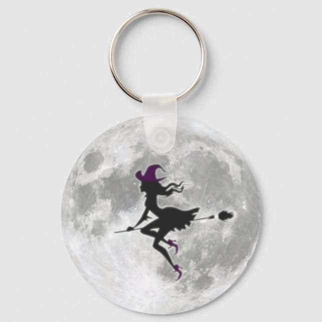 Llavero La belle sorcière devant la lune (Anverso)