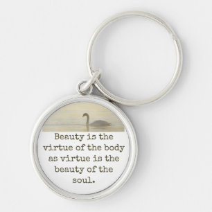 Llavero La Belleza Es La Virtud - Cita De La Belleza