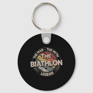 Llavero La Biatlón Masculina de la Leyenda de Biatlón
