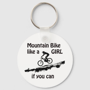 Llavero La bici de montaña tiene gusto de un chica
