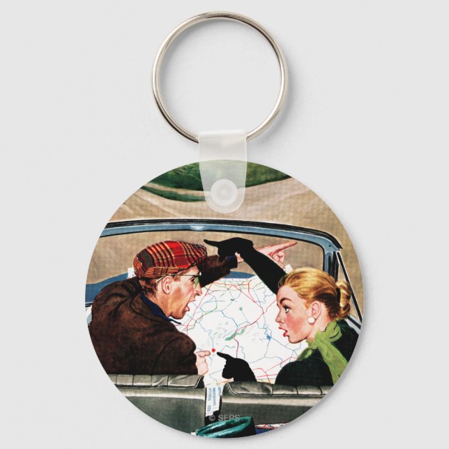 Llavero La bifurcación en la carretera (Anverso)