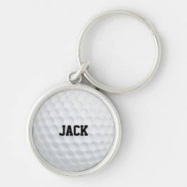 Llavero La bola de golf se parece a la cadena de claves pe