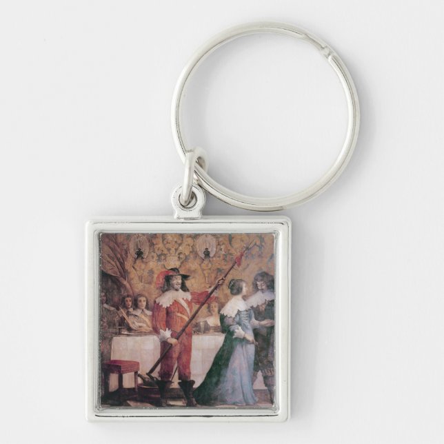 Llavero La bola de la corte (Frente)