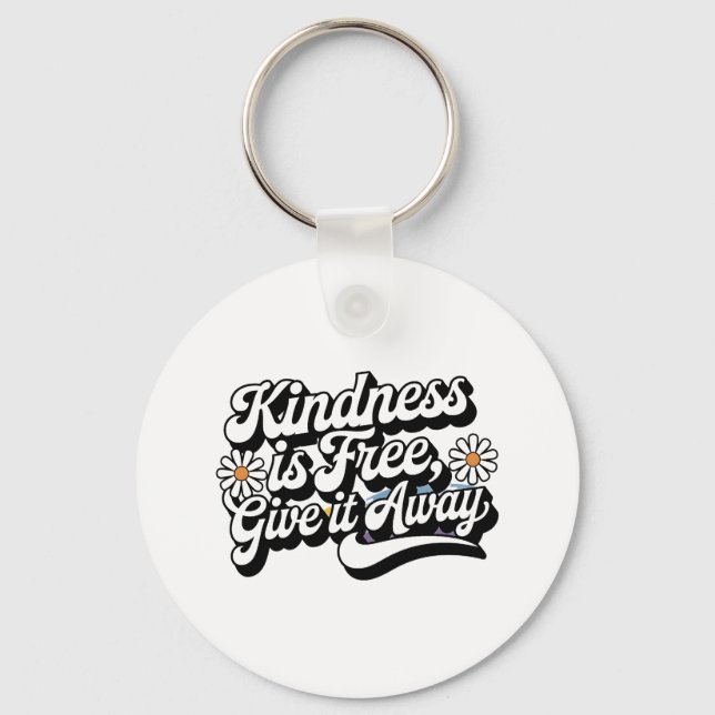 Llavero "La bondad es gratis, devuélvalo" (Anverso)