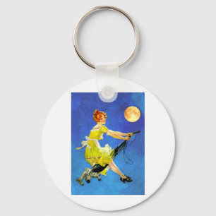 Llavero La bruja moderna monta un vacío