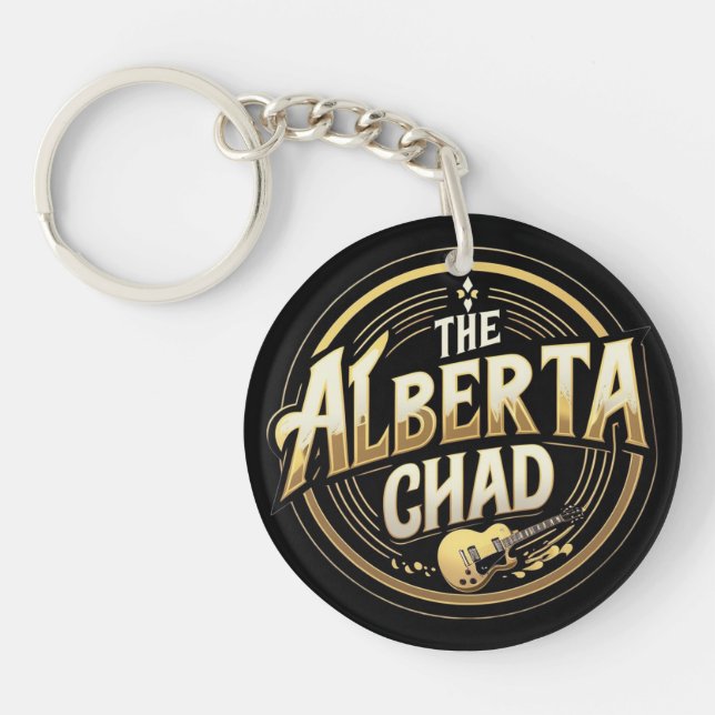 Llavero La cadena clave de Alberta Chad (Frente)