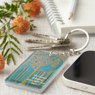 Llavero La cadena de claves acrílica de los susurros del u