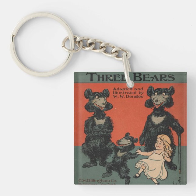Llavero La cadena de claves de los tres osos (Frente)