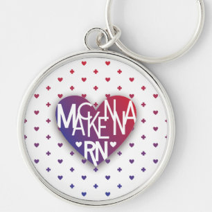 Llavero La cadena de claves del corazón de Mackenna RN Lov