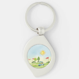 Llavero La cadena de claves Metalizado de Golfer