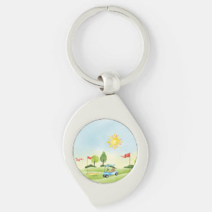 Llavero La cadena de claves Metalizado de Golfer