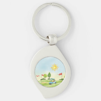 Llavero La cadena de claves Metalizado de Golfer