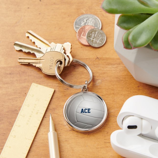 Llavero La cadena de claves personalizada de voleibol (Escritorio )