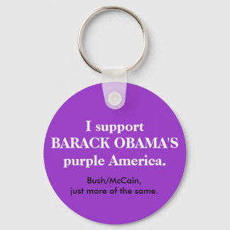 Llavero La cadena de claves Purple America de Barack Obama