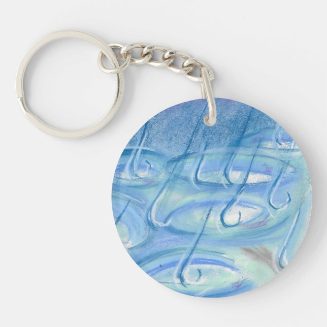 Llavero La cadena de claves Rain-oil pastel (Frente)