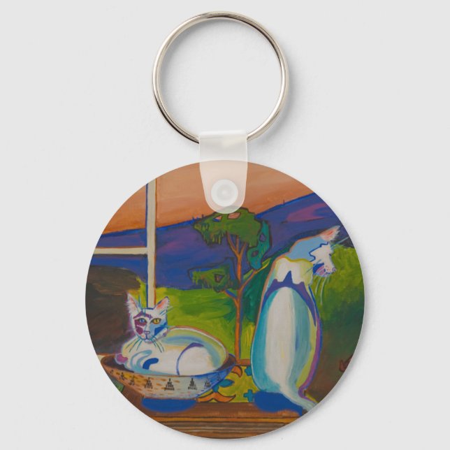 Llavero La cadena de claves Twevils-Pinky&Bleu (Anverso)