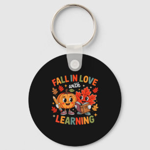 Llavero La Caída Retro Enamorada De Aprender Calabaza De O