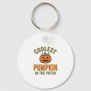 Llavero La calabaza más genial del parche de Halloween vin
