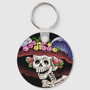 Llavero La Calavera Catrina en color