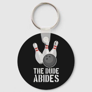 Llavero La Camiseta Divertida de Bolos The Dude Abides - H