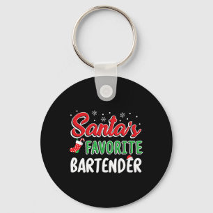 Llavero La camiseta favorita de Santa Rtender divertida fi