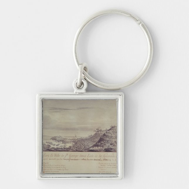 Llavero La captura francesa Grenada, 1779 (Frente)