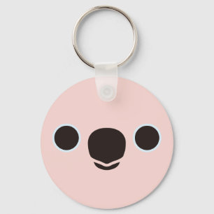 Llavero La cara de una Cockatoo molucca