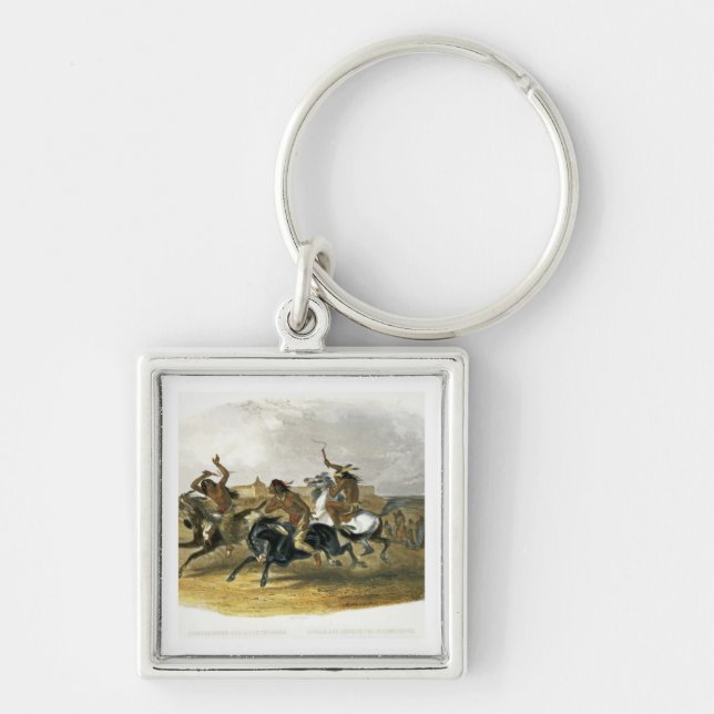 Llavero La carrera de caballos de los indios de Siux (Frente)
