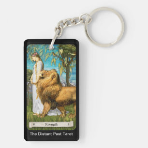 Llavero La carta de Fuerza del Tarot de El Pasado Distante