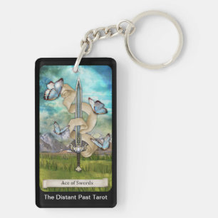 Llavero La carta del As de Espadas de la baraja de Tarot d