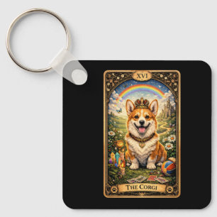 Llavero La Carta del Tarot del Corgi