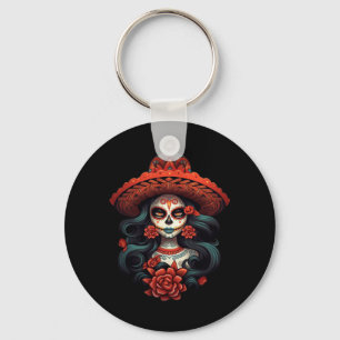Llavero La Catrina Cráneo De Azúcar Día De La Agencia De G