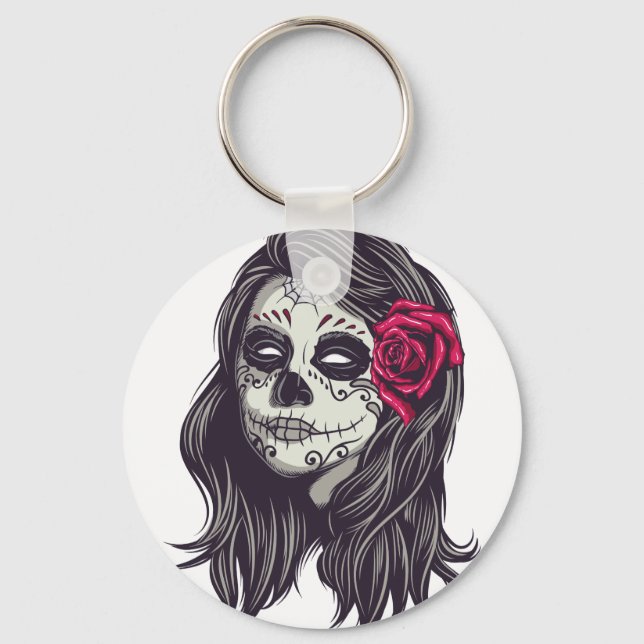 Llavero La Catrina - Dia De Los Muertos (Anverso)