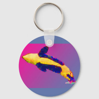Llavero La caza de ballenas asesina de orca en colores bri