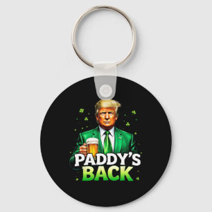 Llavero La cerveza Lucky Trump Shamrock de San Patricio vu