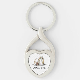 Llavero La Chica de mamá Shih Tzu (tan blanca como la blan